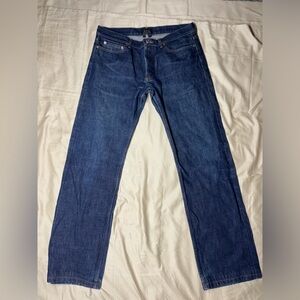 APC Rue De Fleurus Paris Selvedge Redlines Denim Jeans Size 32x30